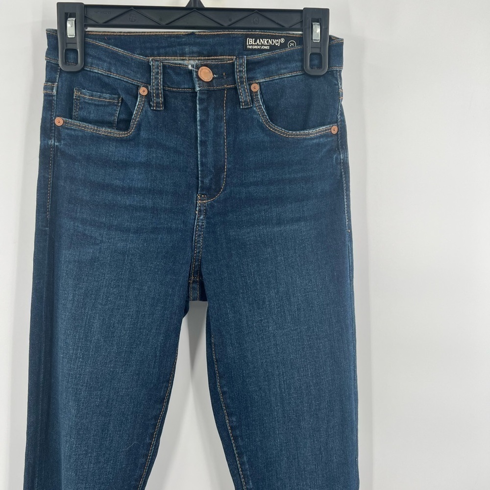 BlankNYC the great jones high rise skinny blue jeans size 25 - Picture 2 of 9